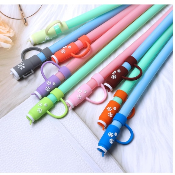 8pcs Silicon Straw Toppers for Stanley Tumbler 40 oz - Picture 4 of 6